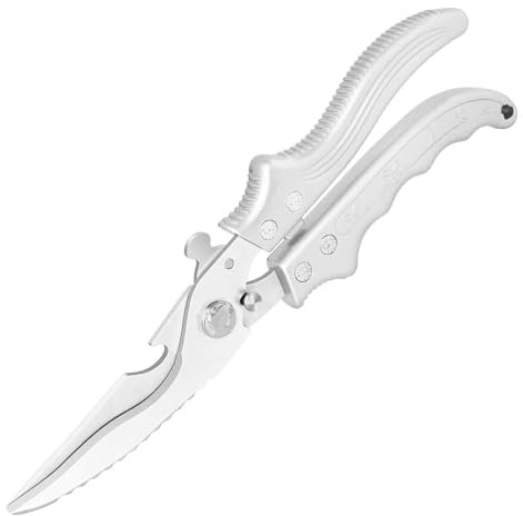 Ciseaux à volaille avec poignée antidérapante et verrou de sécurité Ciseaux de cuisine robustes Ciseaux de cuisine professionnels multi-usages Passe au lave-vaisselle Convient pour la viande, le