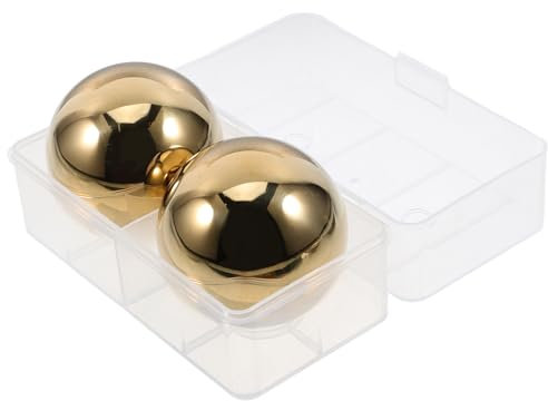 COLLBATH Lot de 2 Boules de Glace Réutilisables en Acier Inoxydable 304 pour Whisky Glace pour Verre à Whisky Présents pour Hommes