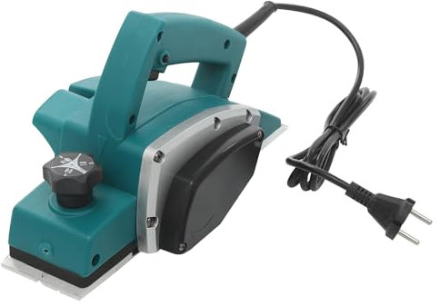 Cepilladora eléctrica de 600 W, cepilladora eléctrica para trabajar la madera, ancho 82 mm, profundidad de cepillado 0-2 mm