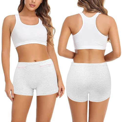 Ckzyrith Intimo antifurto da donna, con tasche segrete, per viaggi, vacanze, passaporto, contanti, carte, protezione di sicurezza
