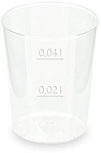FALAMBI Verpackungsteam 150 Stück wiederverwendbare Schnapsgläser, Transparent, Kunststoff, Shot Glass, Schnapsglas, 4 ml, Zuhause