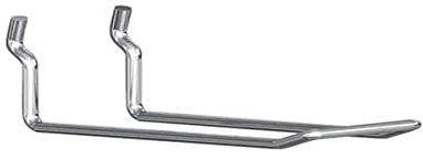 MOBILA Masidef Ganci Doppi in Metallo per Pannelli Forati 10-Pezzi Set, 10 cm Lunghezza