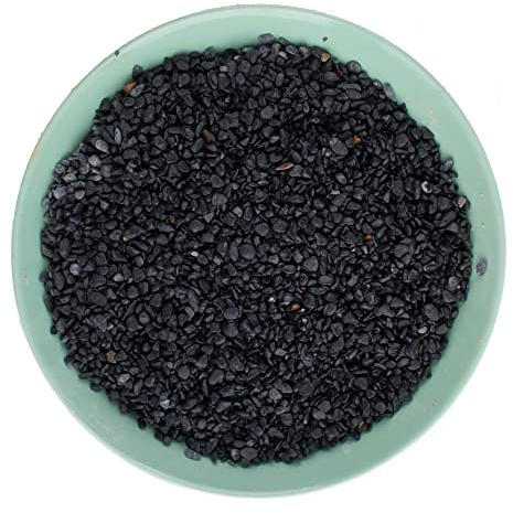 Avalution3 6-9 mm Natural Black Gravel 3LB, Polished Stone Succulent Plant Bonsai Stone DIY Plant Rock for Garden Outdoor & Indoor Vase Gravel Aquarium Fish Tank Fairy Gardening Filling Decoration