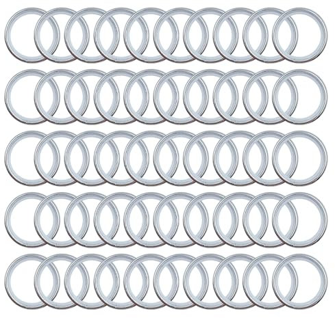 UMCHU 50 Stück Metall Vorhangringe Vorhang,Schalldichte Ringe für Fenster,mit Gleiteinlage,für Fenster Tür Duschvorhänge(26 mm Innendurchmesser)