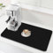 Alfombra absorbente de vajilla, alfombra escurridor de vajilla absorbente para cafetera y alfombra antideslizante para bar de café, alfombra de derrame, apta para máquinas de café y cocinas (40 x 50