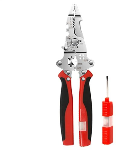 Striscia professionale, stripper per cavi | Cella di raschiatore di precisione | Striscia multifunzione, stripper per cavi pieghevole per elettricisti