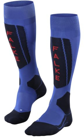 FALKE Men's SK5 Expert M Kh Silk Functional Yarn Warm Thin Skiing Socks 1 Pair, Blue Olympic 6940, 9.5-10.5