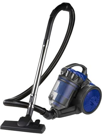 Oamger Beutelloser Staubsauger 3000W, leise, mit HEPA-Filter, 3L Dustbox, für Tierhaare/Teppiche/Hartböden, 5m Kabel mit Automatik-Aufrollung, kompakt & kraftvoll (3000W 3L)