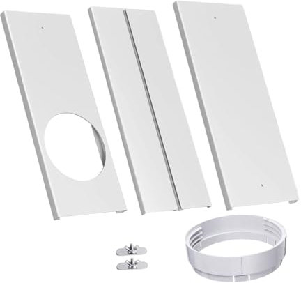 perfk Piastre Di Tenuta per Finestre, Guarnizione Finestra Condizionatore Portatile, Sfiato Scorrevole Segmentato, Accessori Condizionatore per Essere Adatto Ai Tubi Di Scarico Dell'asciugatrice