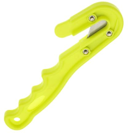 rockible Coltello da Sub, Utensile da Taglio per Immersioni, Robusto E Versatile Utensile da Taglio per Lenze da Sub, Coltello da Sub per Snorkeling, Caccia al, Giallo Verde