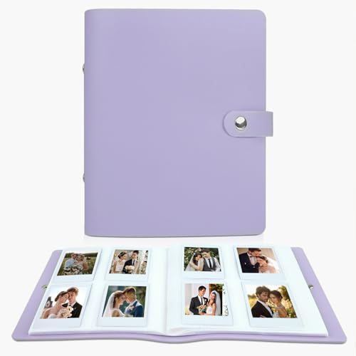 320 fickor fotoalbum för Fujifilm Instax minikamera, polaroidkamera, för Instax Mini 12 11 9 40 99 90 8 7 Evo LiPlay Instant Camera, Polaroid Snap PIC-300 Z2300 Instant Camera (Lilac Purple)
