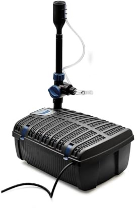 Oase Filtral UVC 6000 - Filtro de estanque todo en uno con fuente y aireación - Sistema de filtro sumergible, clarificador UVC de 11 W, 2500 LPH, para estanques de hasta 6000 L