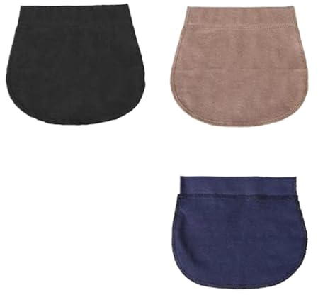 Pant Waist Extenders 10pc Adjustable Elastic Pants Extender Waistband Belt with Button Pregnant Supplies for Maternity Garment Accessories(Black)