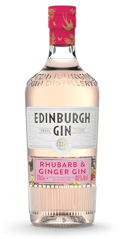 Edinburgh Gin Rhubarb and Ginger / Botanical Gin / Warme Schärfe und spritzige Süße / Rhabarber, Ingwer und Wacholder / 700ml / 40% vol.