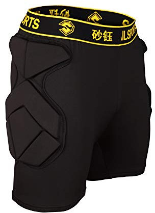 SHINESTONE Herren Sport Soccer Lange Hose Crashproof Männer Torwart Torwart Torwart Gepolsterte Kurze Hose（S）