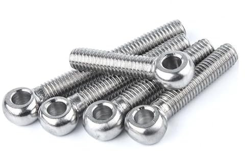 M8 304 Filettatura metrica in acciaio inossidabile Cerniera ad ala Vite Bullone a occhiello Bullone di ancoraggio articolato Fasterner(M8x35 5pcs)