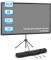 Portable Projector Screen and Stand, ALR Projection Screen, 100 Inch 16:9, Projector Screen Outdoor, High Contrast, Work In Ambient Light, Compact Size, Easy Setup, for Home Cinema, Backyard Party