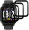 Beukei 3 Stück Panzer Schutz Glas für Garmin Venu Sq 2/ Sq 2 Music, Handy Folie Film,[9H Härte][HD Klare][Blasenfrei][Anti-Kratzen] panzerglas schutzfolie