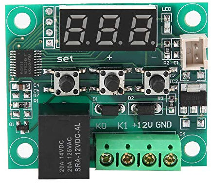 Contrôleur de Température Numérique, Thermostat Numérique Contrôleur de Thermostat Numérique XH-W1209-50 ℃ ~ 110 ℃ avec Sonde de Contrôle de la Température pour Les Systèmes Industriels et