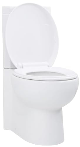 Emmtore Inodoro WC de esquina cerámica blanco