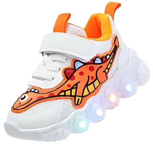 Jasmeko Scarpe Bambino Luminose con Luci, Scarpe Ginnastica per Bimbo Sneaker Sportiva Corsa Atletica