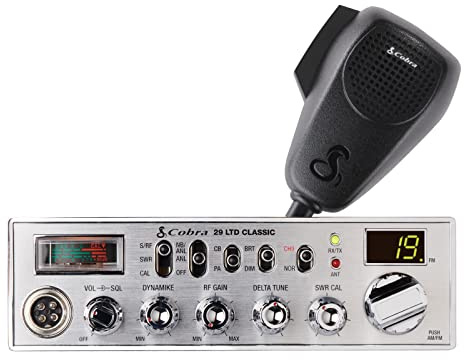 Cobra 29 LTD Classic AM/FM Professional CB Radio - Easy to Operate, Emergency Radio, Instant Channel 9, 4-Watt Output, Full 40 Channels, Adjustable Receiver and SWR Calibration, Black