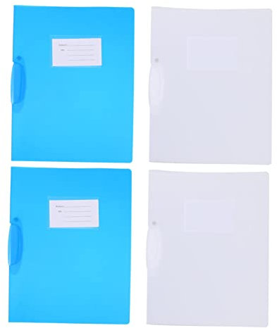 MAGICLULU 4 Stück A4 Transparente Dreh Ordner Tragbar Mit Drehverschluss Praktische Dokumentenaufbewahrung Für Büro Und Schule