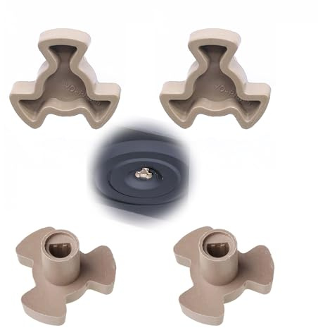 OHYER 4 Stück Microwave Turntable Microwave Turntable Coupler Koppler für Drehteller mikrowellenherd Plattenspieler mikrowellen drehteller koppler Ersatz-Antriebsteil für Mikrowellen-Standbehälter