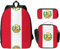 UVBDF Rucksack mit Flagge von Peru, mit Lunchbox, Federmäppchen für Wochenendabenteuer, Schwarz , Einheitsgröße, Taschen-Organizer