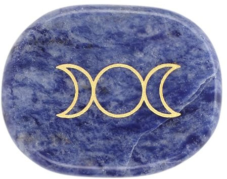 Piedra de Preocupación Changor, Cristales Curativos, Jade, Piedra Calmante de Bolsillo para Masajes, Piedra de Bolsillo para el Pulgar, Ideal para Amigos y Familiares como de