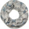 styleBREAKER Loop Schal mit Camouflage Muster im Destroyed Vintage used Look, Schlauchschal, Tuch, Unisex 01016134, Farbe:Grau-Blau