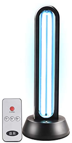 YWXG UVC Germicidal Remote Control Timer Watt Table Lamp Disinfection Sterilizer Cleans Air Ozone & Free Kill Remover Mold Flu. Bacterial dust Mites Germ UV Light. (UVC Lamp Ozone)