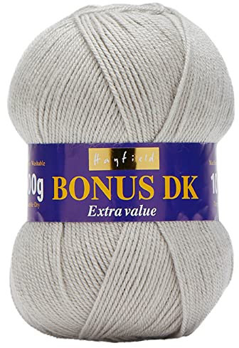 Hayfield Bonus DK Double Knitting, Pearl Grey (615), 100g