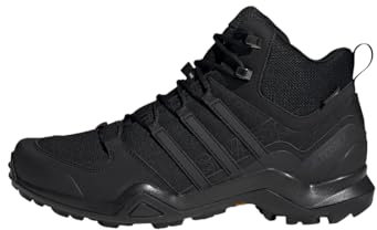 adidas Herren Terrex Swift R2 Mid Gore-TEX Hiking Shoes, Core Black/Core Black/Carbon, 44 2/3 EU