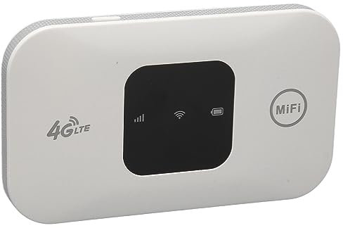 Elprico 4G-WLAN-Router, 150 Mbit/s Kabelloser LTE-Router mit SIM-Kartensteckplatz, Unterstützt 10 Geräte, 2100 MAh Akku, USB-WLAN-Modem für Büro, Reisen, Zuhause