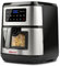 Girmi FG89 EcoFrit XXL Friggitrice ad Aria con Finestra, Capacità 9,2 Lt, 2150 W, Doppia resistenza, Timer, Display digitale, 9 programmi, Ricettario incluso, BPA/PFOA Safe, Acciaio/Nero
