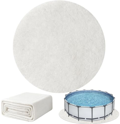 KEAGAN Pool Bodenplane, 4m/13FT Runde Poolunterlage, Poolmatten Schutzboden, Swimmingpool Bodenschutzplane Bodenmatte, Poolmatte, Whirlpool Matte, Pool Unterlegmatte Schwimmbadmatte Pool Ground Cloth