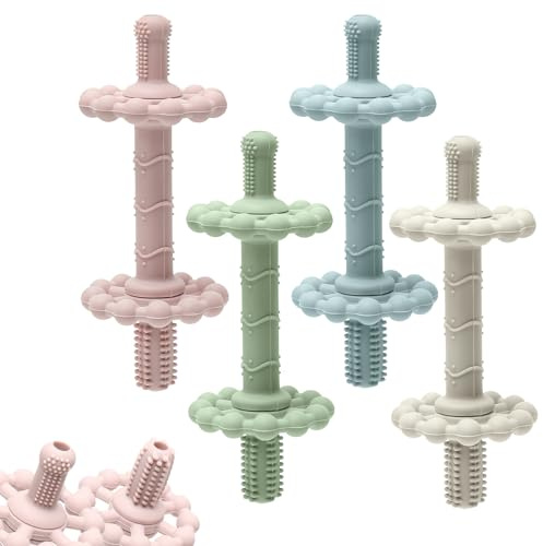 4 Pack Silicone Baby Teether Tubes