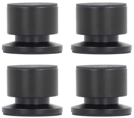 Sxhlseller 4st Högtalarisoleringskuddar & Spikar, Justerbara Höjd Stötsäkra Antivibrationsfötter för Skivspelare, Subwoofer, Förstärkare, CD/DAC-spelare - Resonansreducerare och Basförstärkare