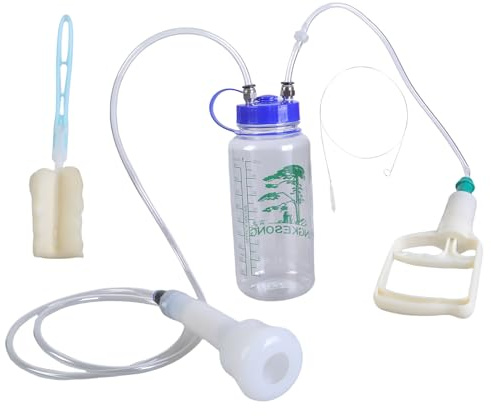 APGLSXY Bärbar manuell mjölkningsmaskin vakuum handpump hushåll getmjölk för nötkreatur och får liten bondgård milker