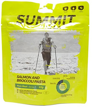 Summit To Eat Salmon & Broccoli Pasta Camping Hiking Food, Yellow, One Size