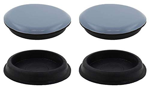 Lifeswonderful - 4x EasyMove PTFE Teflon Glider Furniture Castor Cups - 45mm