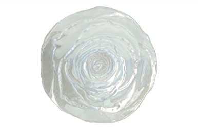 Ciotola Fruttiera Anemone 40600 Vetro Colorato Bianco Madreperla Diametro 21cm Centrotavola Brandani