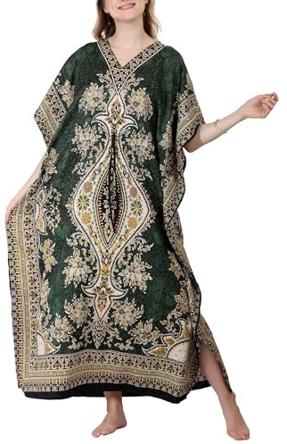 Tengru livsstil damer kaftaner tunika kimono maxi kvinnor dashiki afrikansk kaftan plus size lounge flickor kimono för alla tillfällen