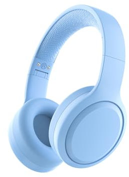 Xunpuls Auriculares Bluetooth para niños, plegables, inalámbricos, sonido estéreo con micrófono, tiempo de reproducción de 10 horas, Bluetooth 5.3, auriculares inalámbricos para niños y adultos, clase