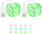 2 Stück LED Lichterkette, 30LED 3M / 10Ft USB lichterkette außen/innen Wasserdichte für Schlafzimmer, Hof, Hochzeit, Weihnachten, DIY etc (grün)