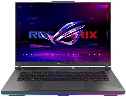ASUS ROG Strix G16 G614FM Laptop | 16 WUXGA 165Hz/3ms 16:9 IPS Display | AMD Ryzen 9 9955HX | 16GB RAM | 1TB SSD | NVIDIA RTX 5060 | Win11 Home | QWERTZ | Eclipse Gray | 3Monate GamePass