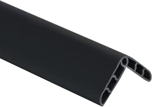 TRUHUI Colorful Rubber Wall Corner Guard Edge Protector,Anti-Collision Strip, Self-Adhesive Wall Guards, Safety Edge & Corner Guards, Length 3.28 ft,Black