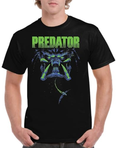 the Fan Tee Camiseta de Adulto de Hombre Peliculas Predator Depredador, Alienígena, Alíen, Extraterrestre, Yautja 003 4XL
