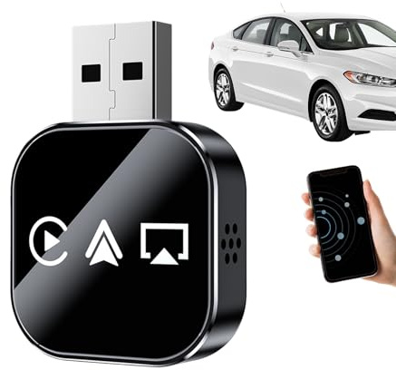 Adattatore per display auto, convertitore di collegamento automatico, dispositivo wireless per la riproduzione video sullo schermo dell'auto, per pendolarismo giornaliero, viaggi in città, navigazione